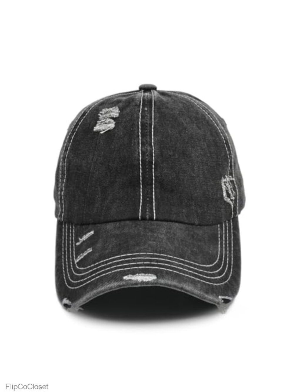 Vintage Washed Distressed Baseball Cap Adjustable Trendy Unstructured Dad Hat